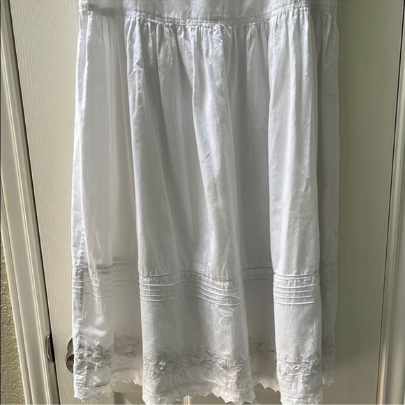 Vintage Miss Bennington Tiered White Skirt similar to Doen Sebastiene M/L - Picture 4 of 8